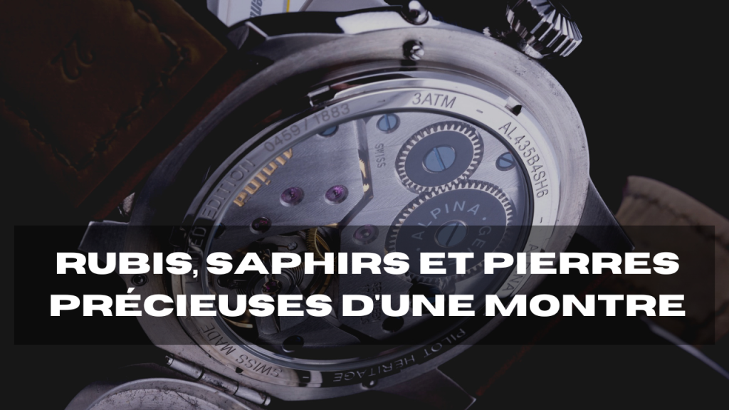 pierres précieuses d'une montre